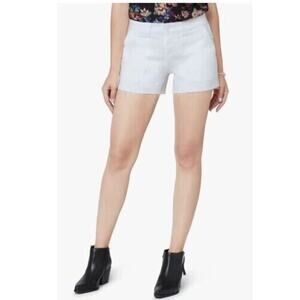 Sam Edelman Women's The Lotus 4" Button Fly Cut Off Shorts White 14/32 MSRP $88